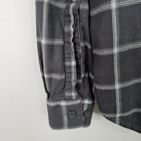 Men's COLUMBIA Button Up Down Shirt Cotton Long Sleeve GRAY PLAID size XL Casual - Picture 6 of 6